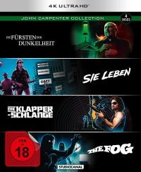 Cover John Carpenter Collection: Die Fürsten der Dunkelheit / Sie Leben / Die Klapperschlange / The Fog