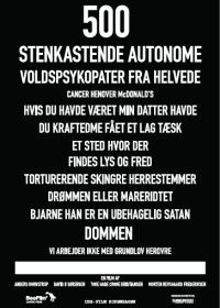 500 Stenkastende Astende Autonome Voldspsykopater Fra Helvede Cover